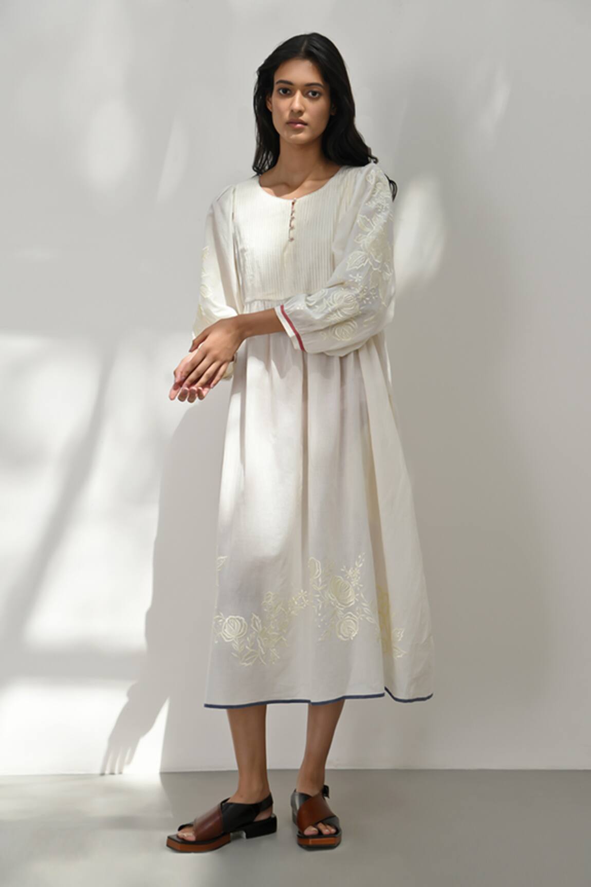 Payal Pratap Pistoia Floral Embroidered Dress