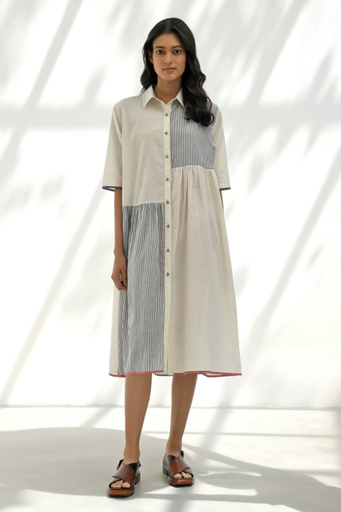 Payal Pratap Felli Patchwork Printed Tiered Dress