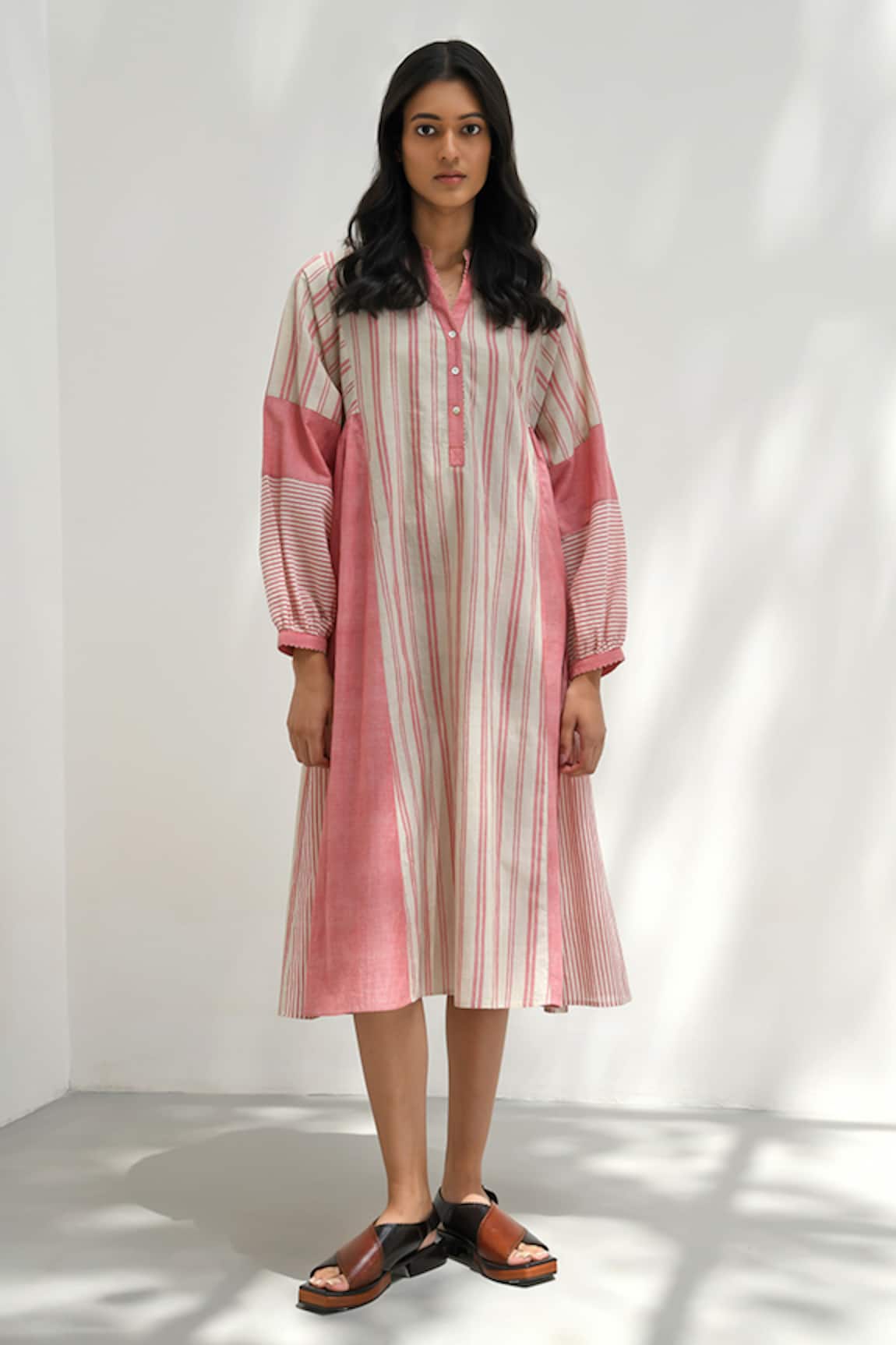 Payal Pratap Chloe Patchwork Printed Dress