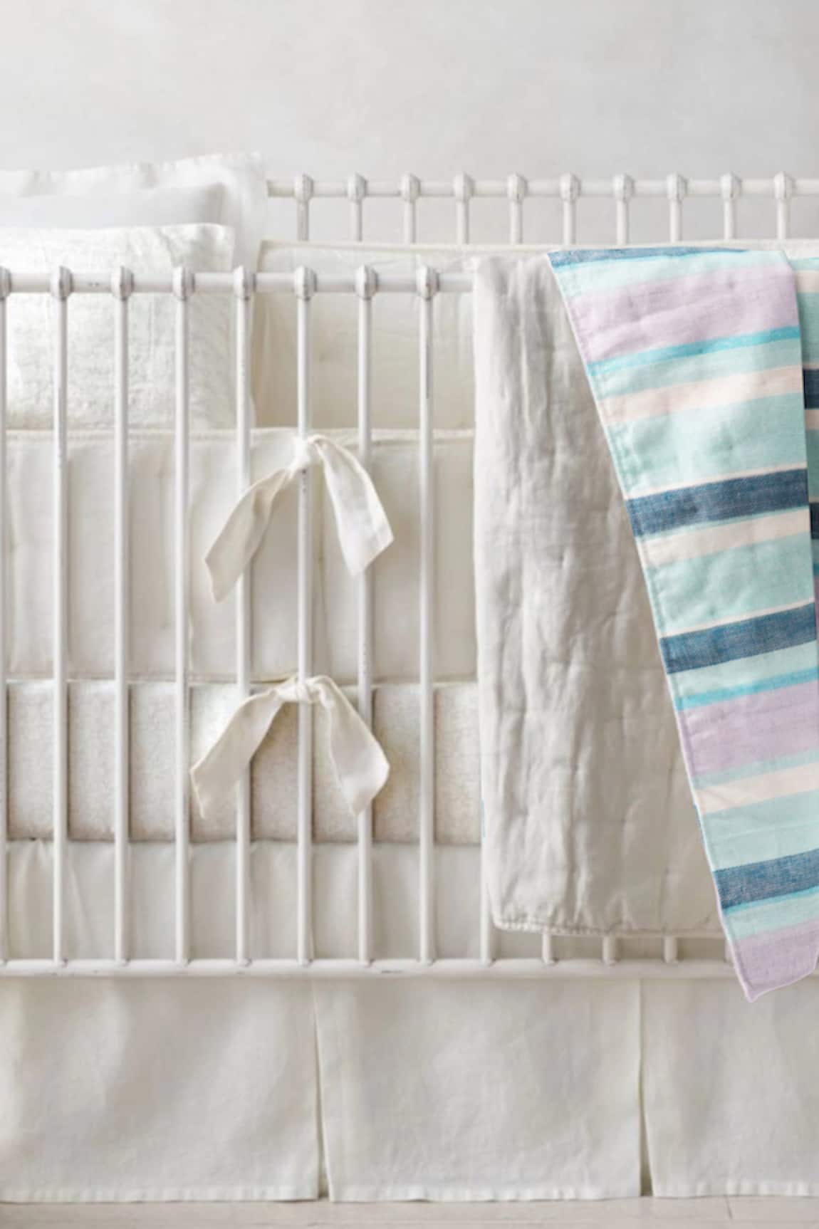 The Baby Atelier Stripe Print Baby Quilt