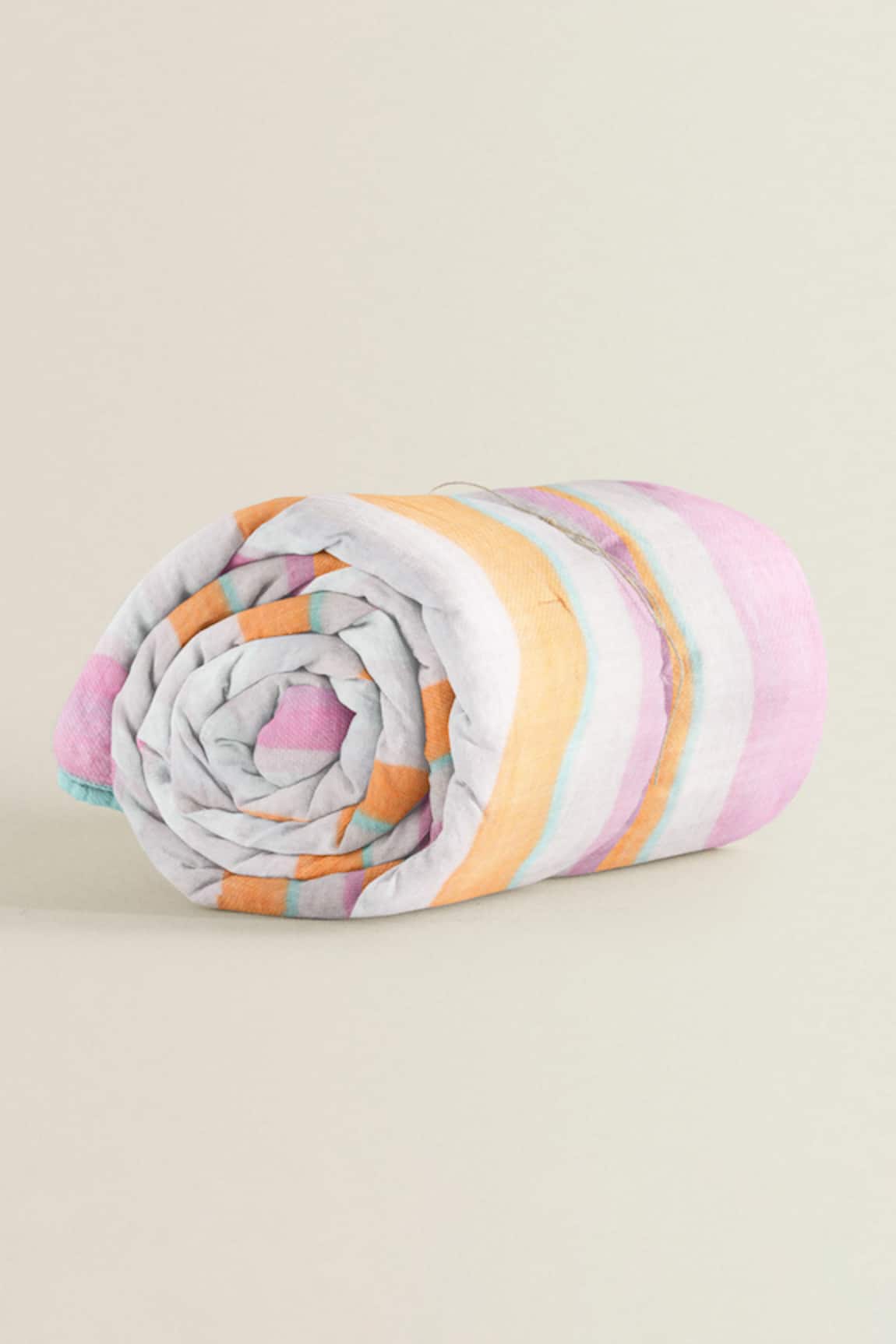 The Baby Atelier Linear Stripe Print Baby Quilt
