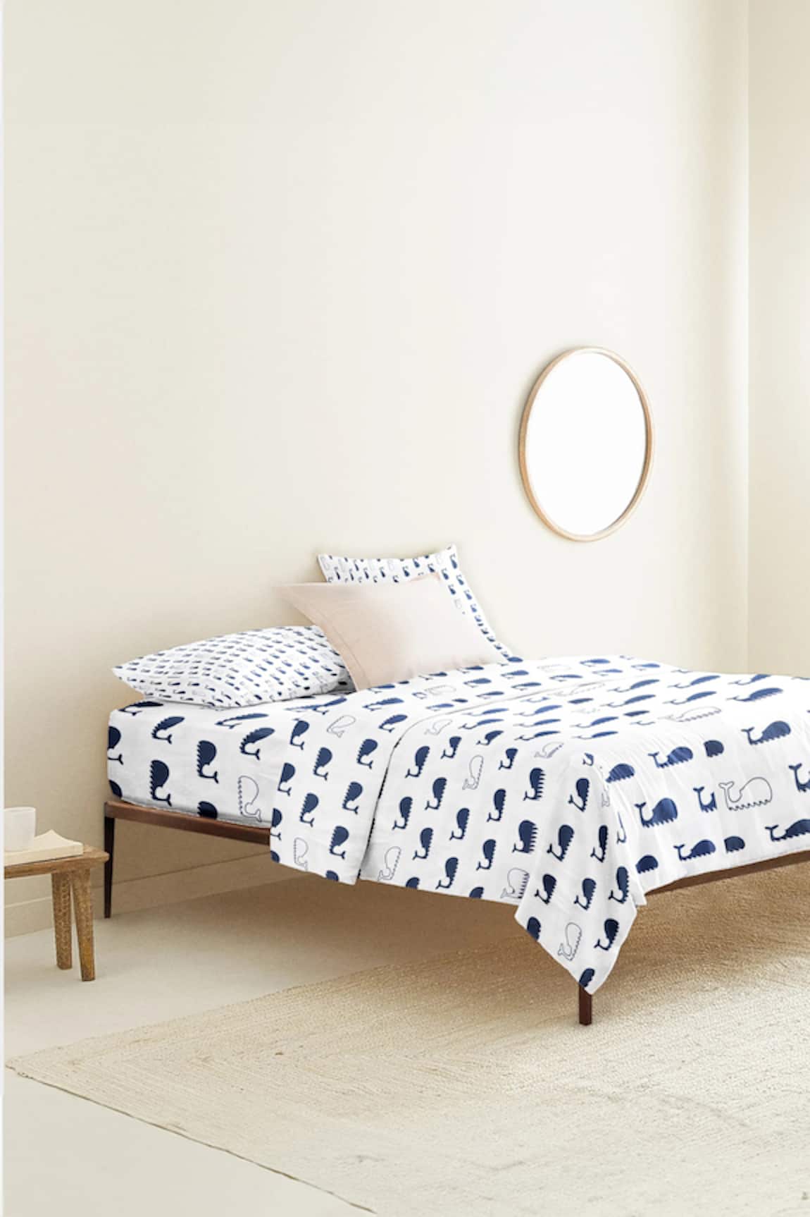 The Baby Atelier Dolphin Print Queen Duvet Cover