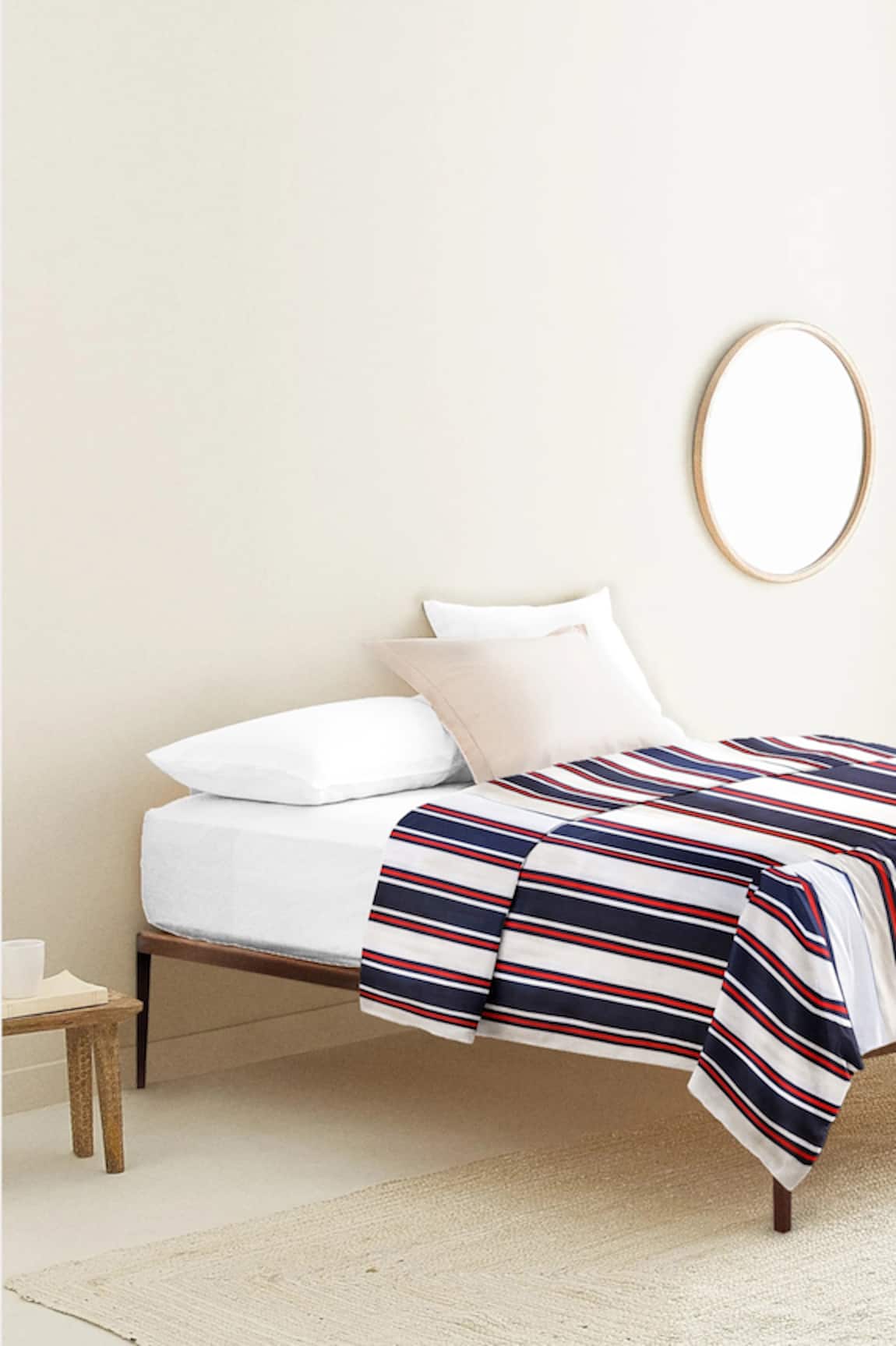 The Baby Atelier Stripe Print Junior Bed Cover