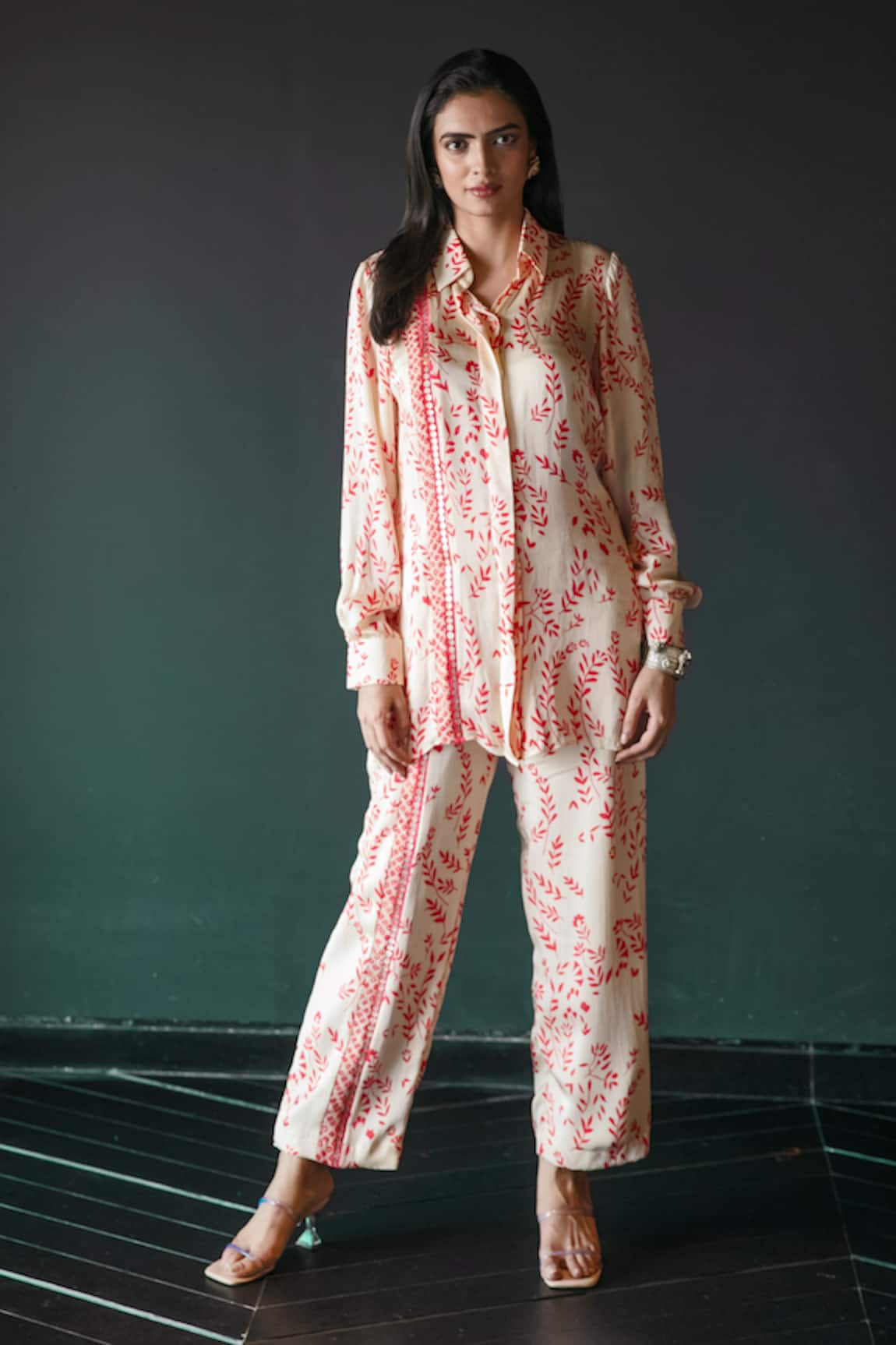 Shachi Sood Floral Print Shirt & Pant Set