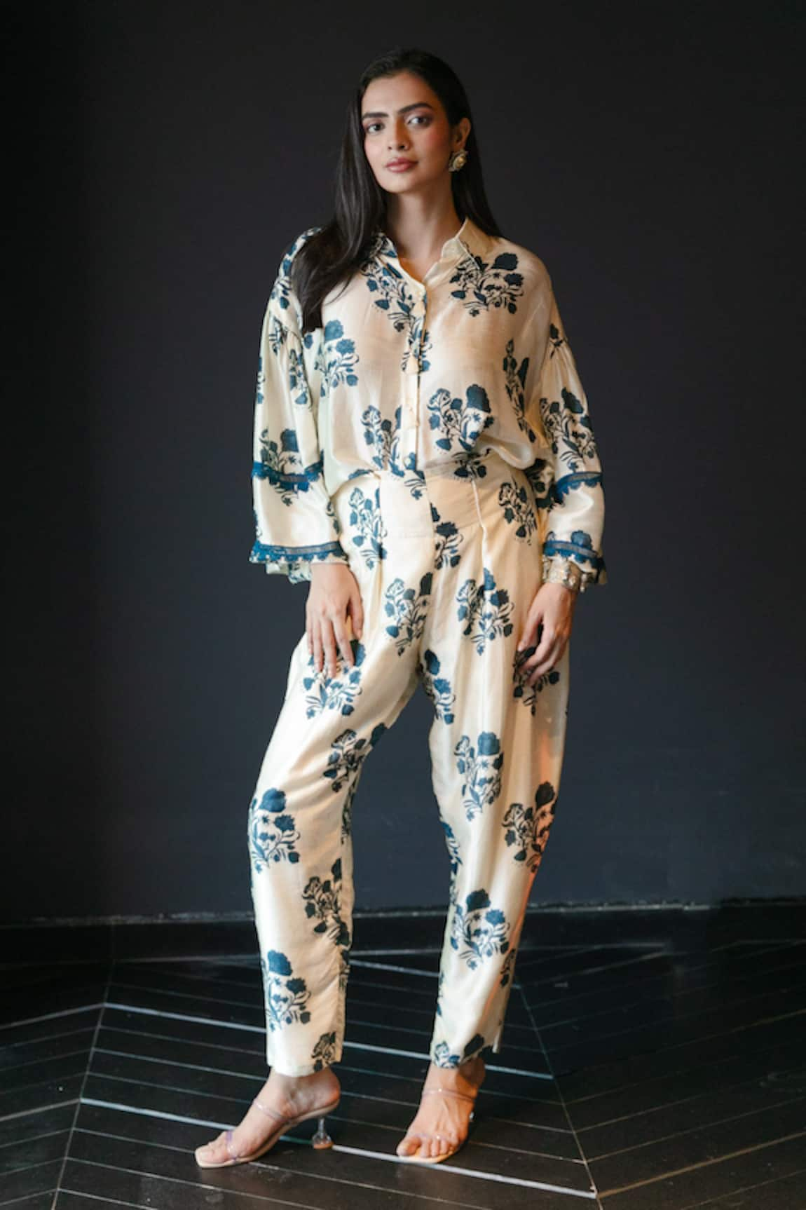 Shachi Sood Floral Print Shirt & Pant Set