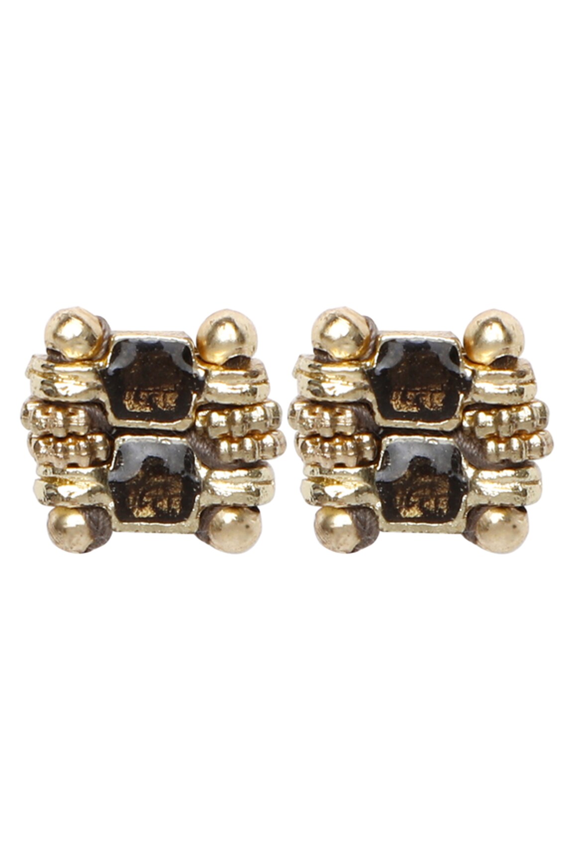 House Of Tuhina Enamelled Falak Stud Earrings