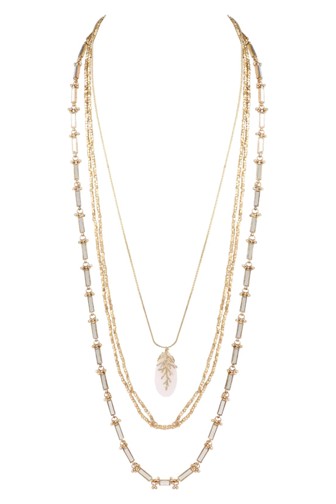 House Of Tuhina Layered Long Necklace