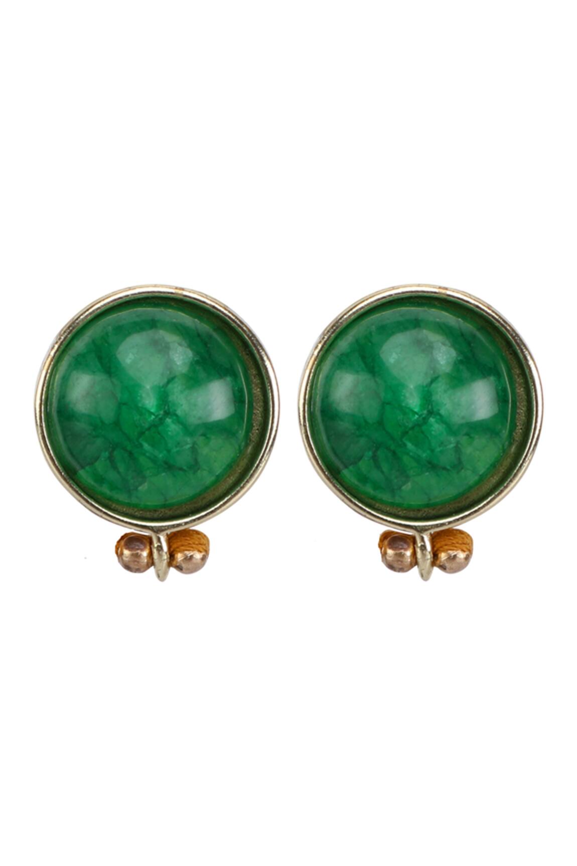 House Of Tuhina Stone Embellished Studs