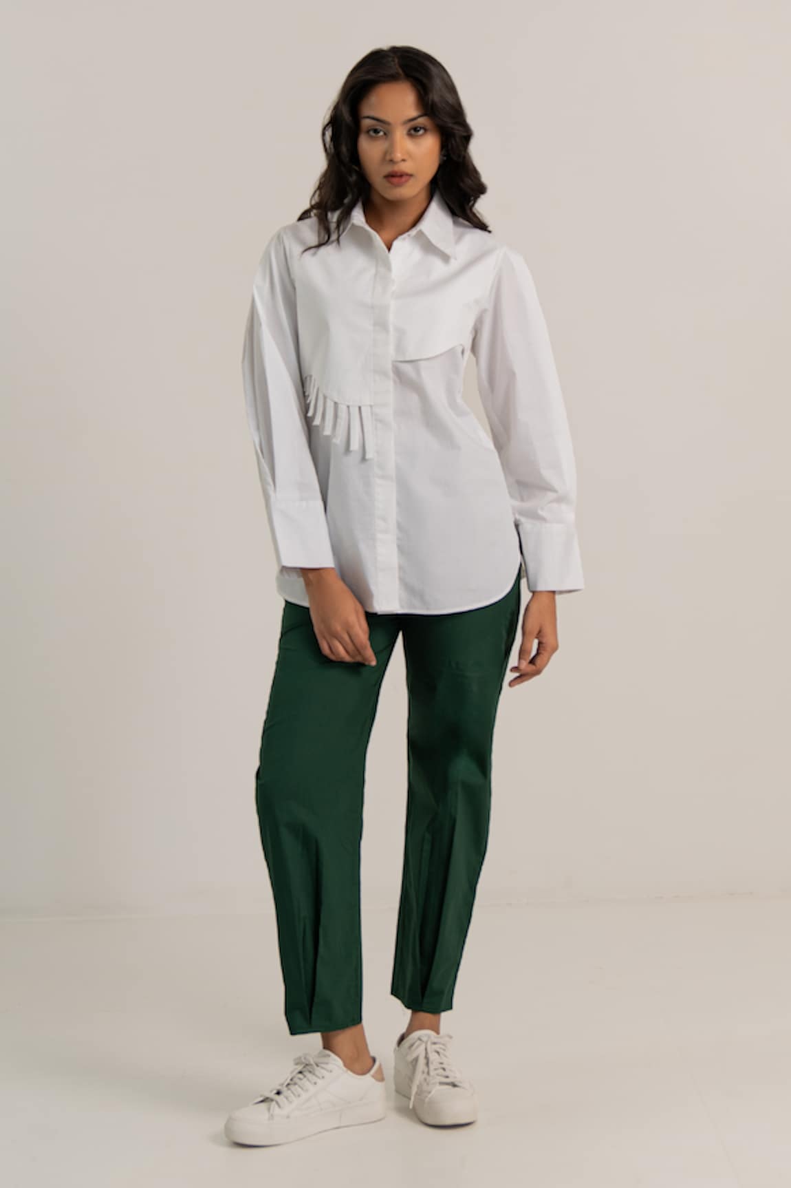 Kritika Madan Label Asymmetric Panel Shirt & Pant Set