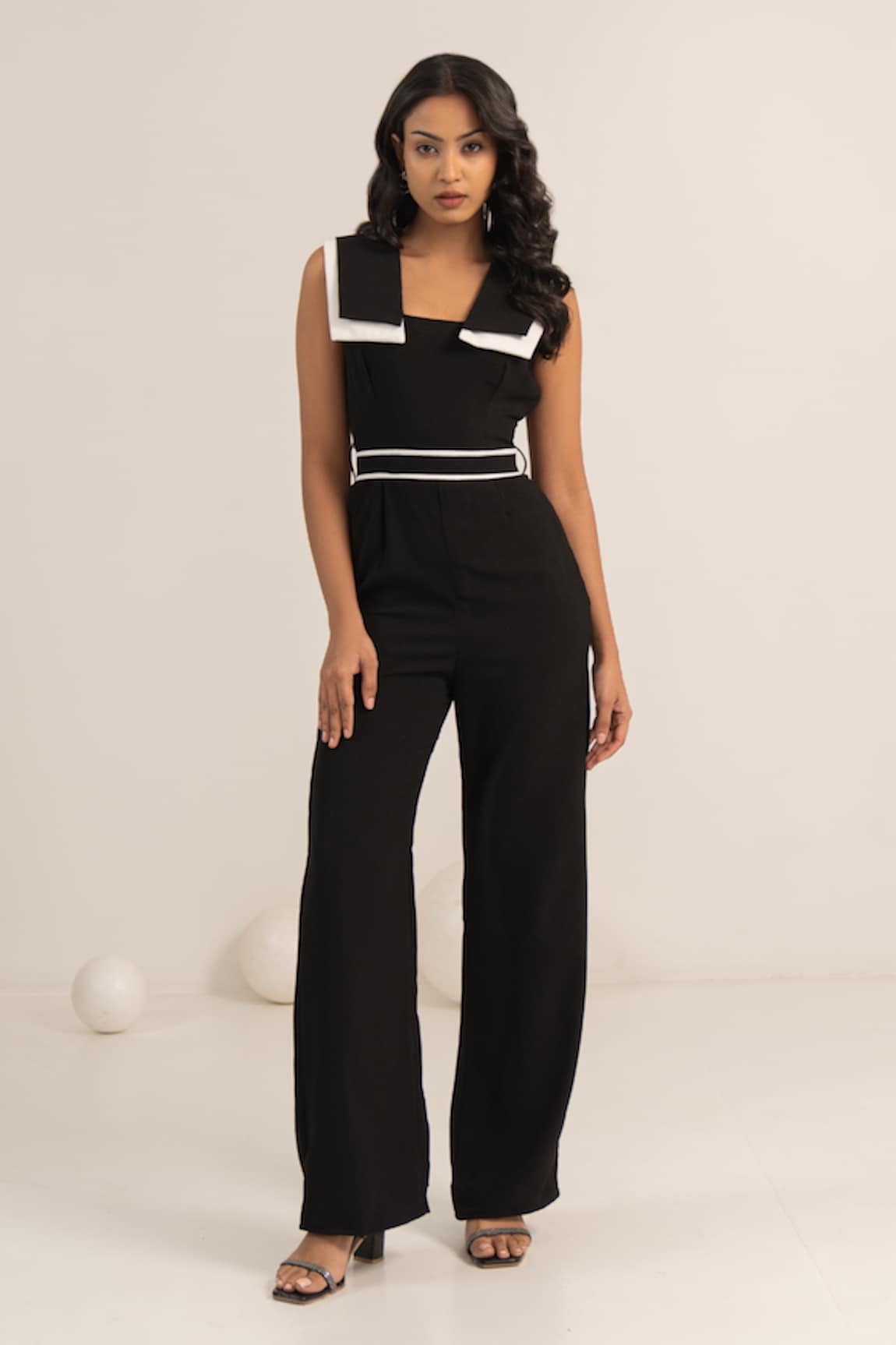 Kritika Madan Label Double Collar Jumpsuit With Belt