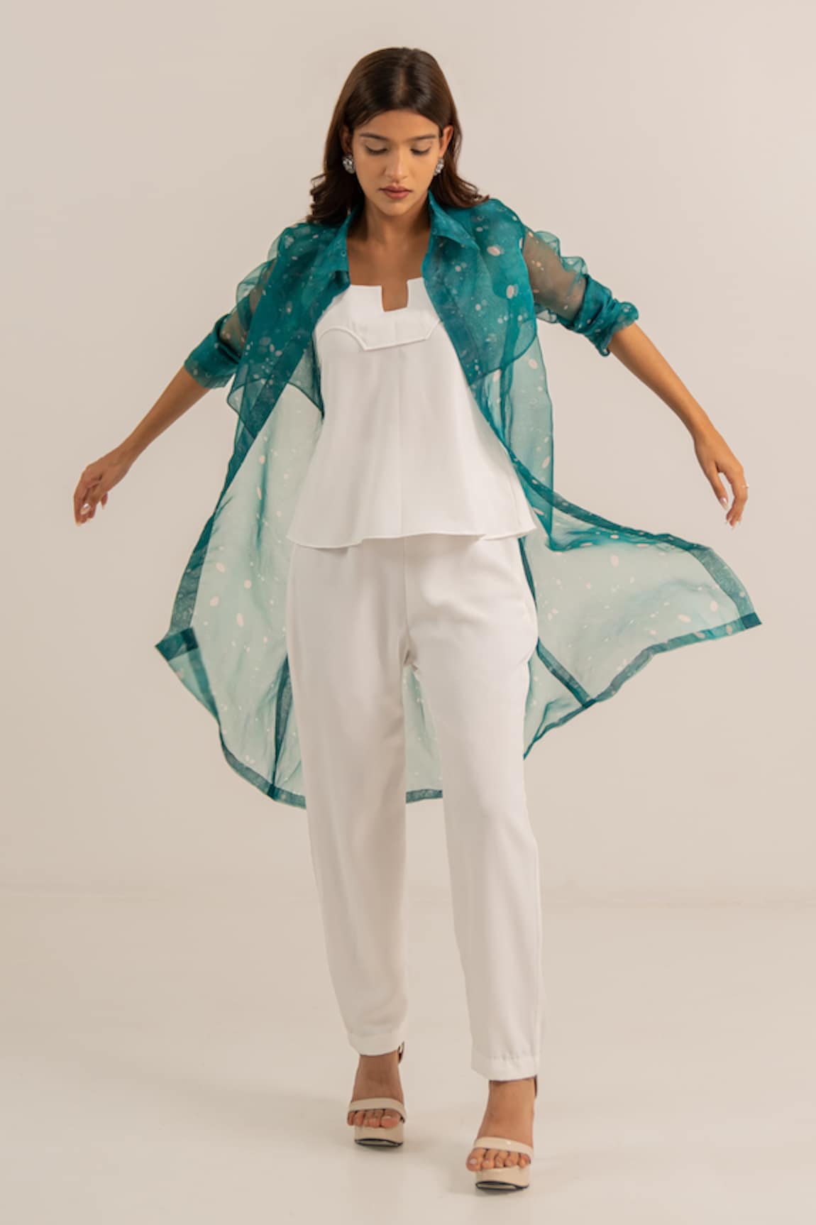 Kritika Madan Label Organza Jacket Pant Set