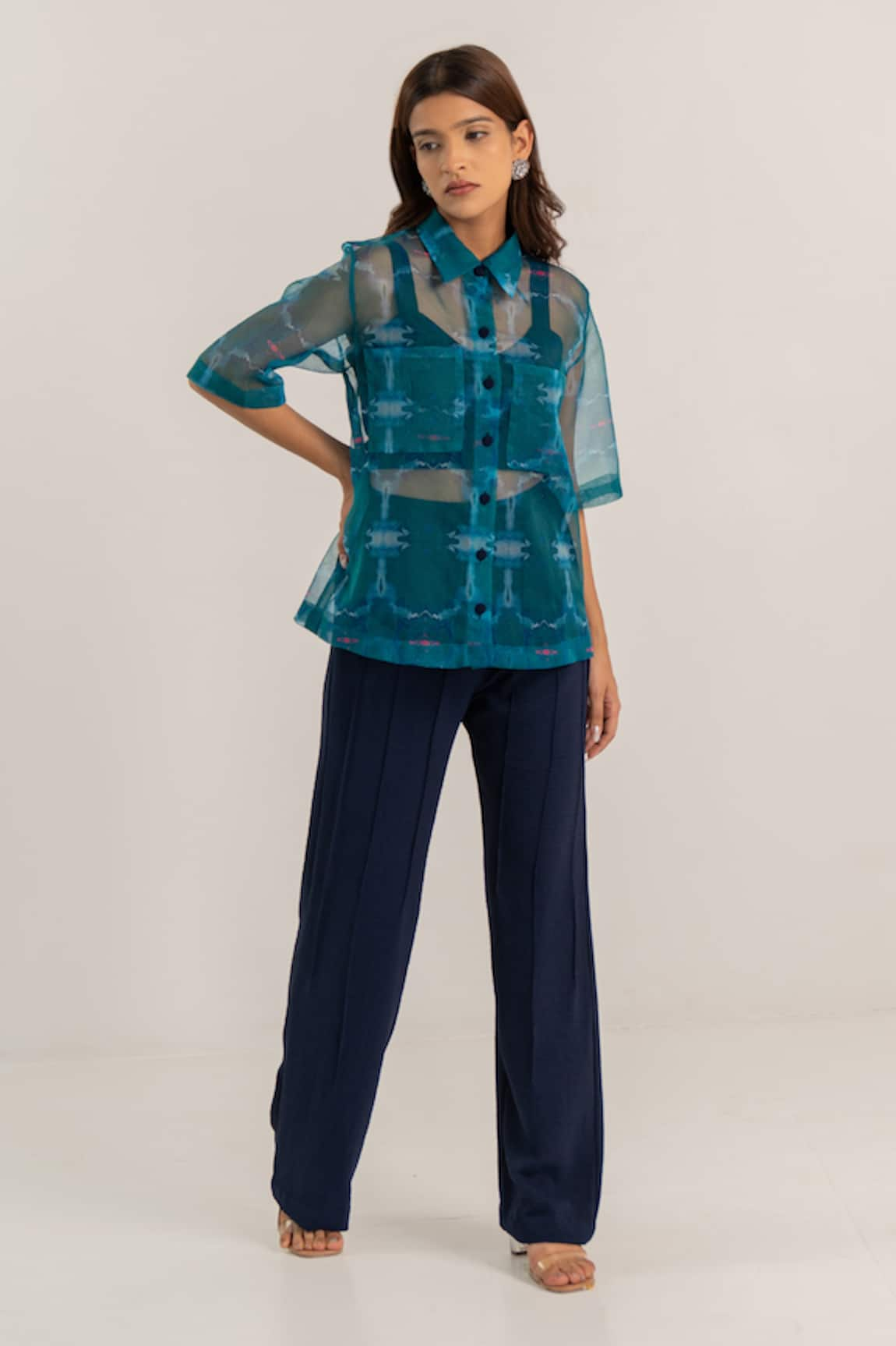 Kritika Madan Label Organza Shirt Pant Set