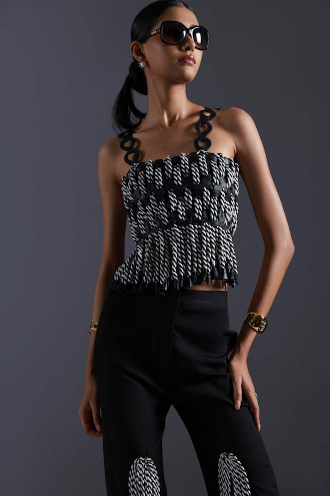 Devina Juneja Monochrome Dori Vest