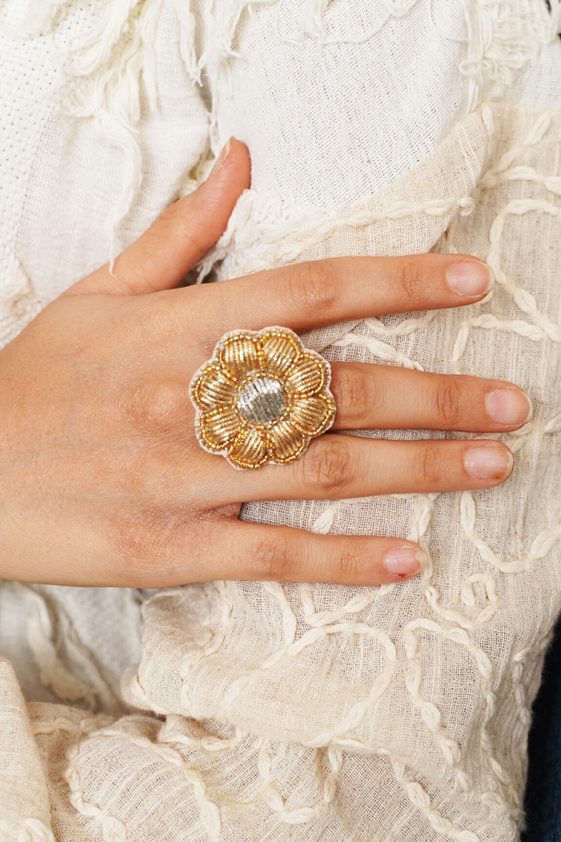 Moirra Gul Floral Blossom Ring