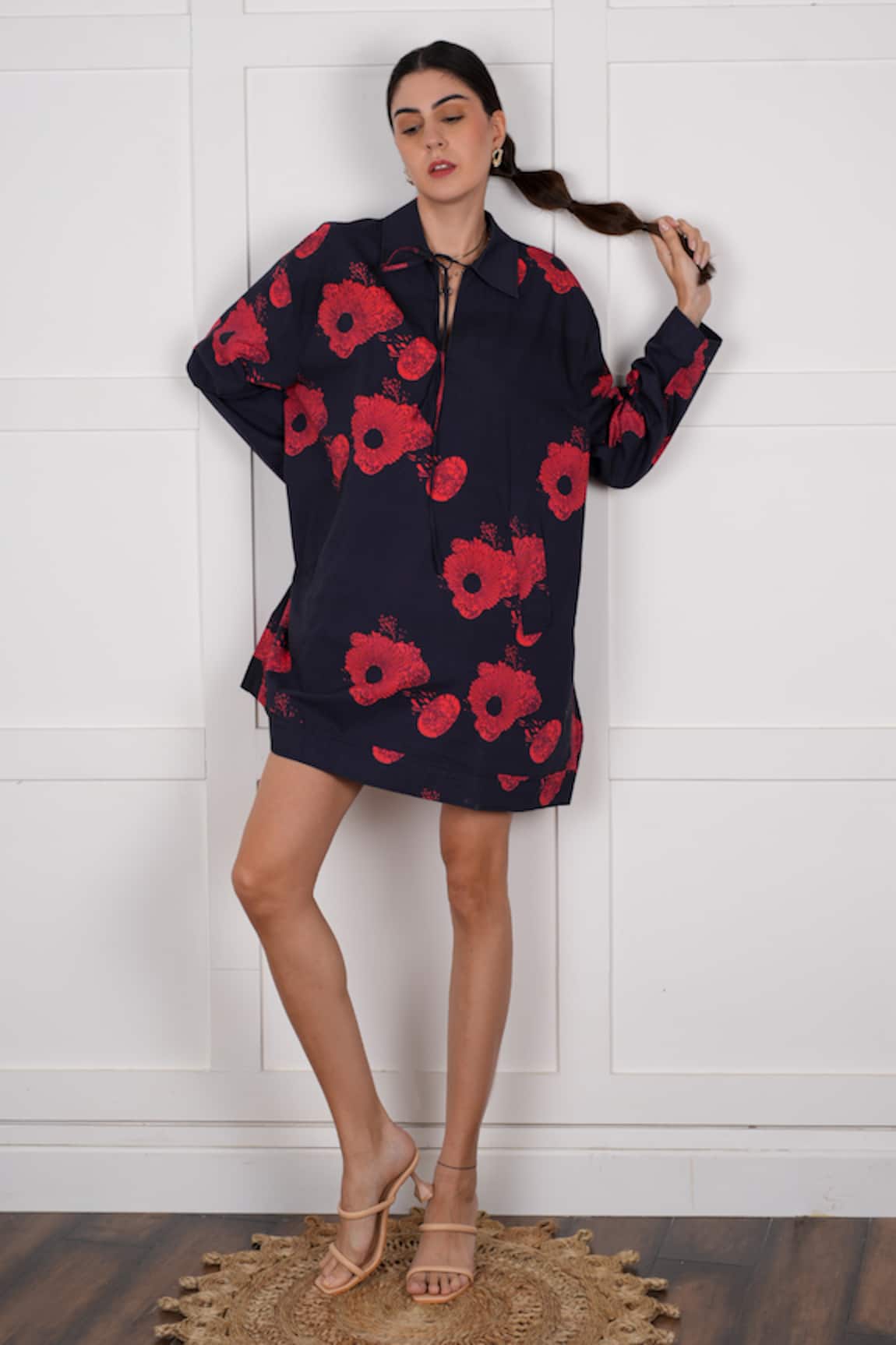 Nassh Poppy Print Dress