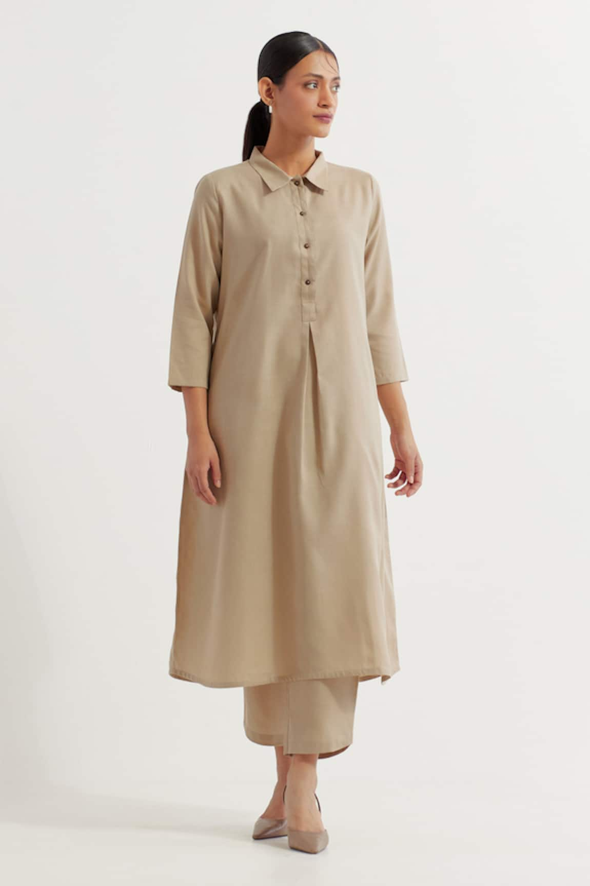 TIC Victoria Plain Kurta With Pant