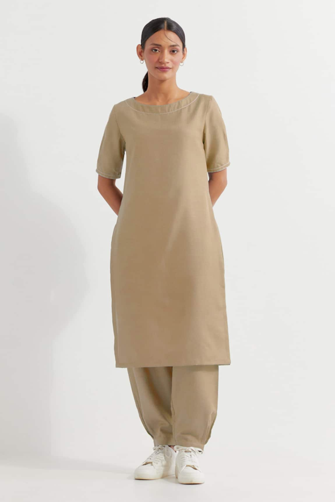 TIC Joanna Straight Plain Kurta With Pant