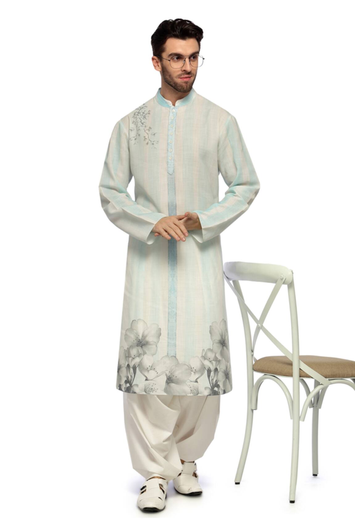 A!A By Abrar Ali Floral Print Kurta & Salwar Set