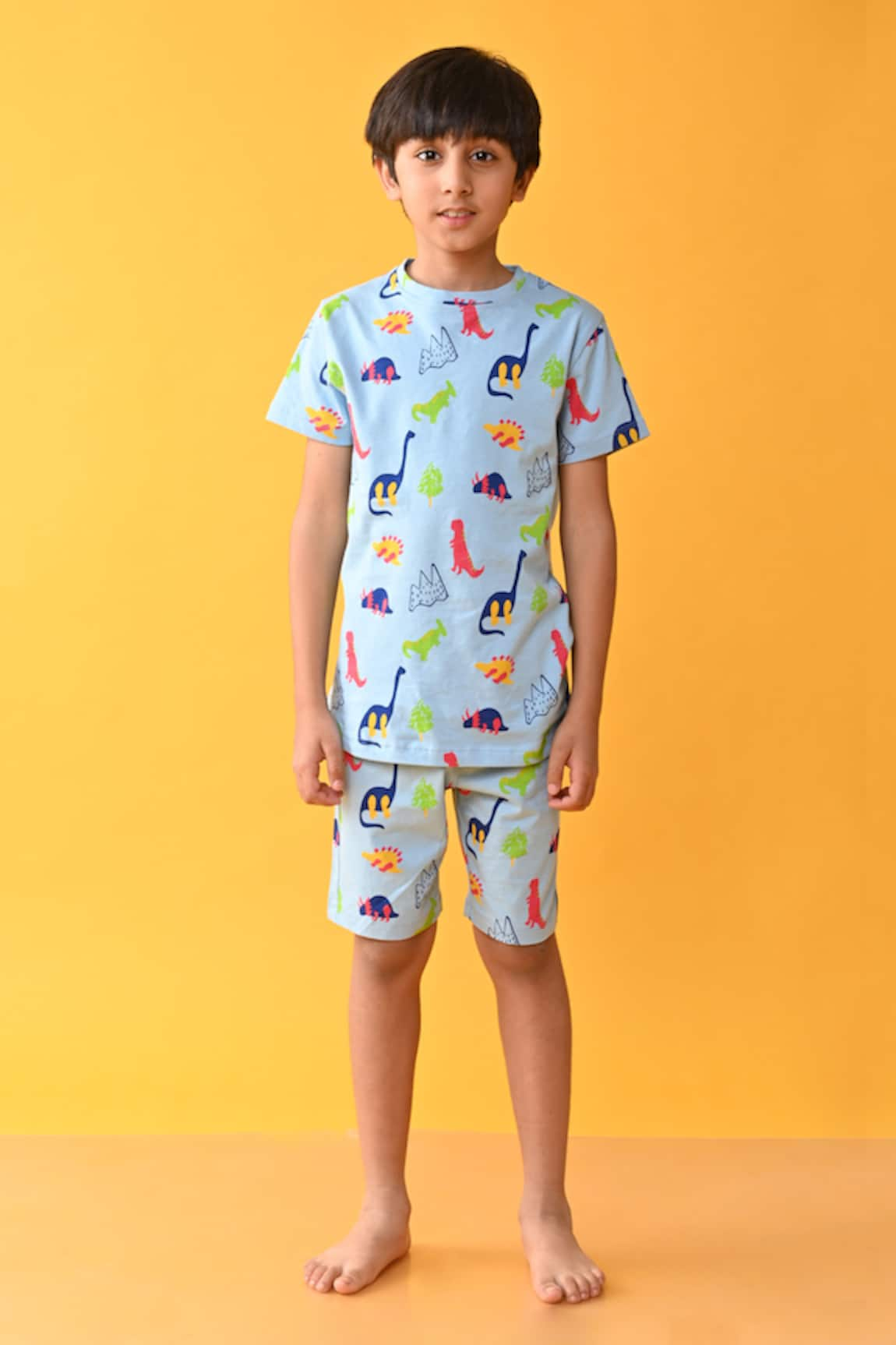 Anthrilo Dinosaur Print T-Shirt With Shorts