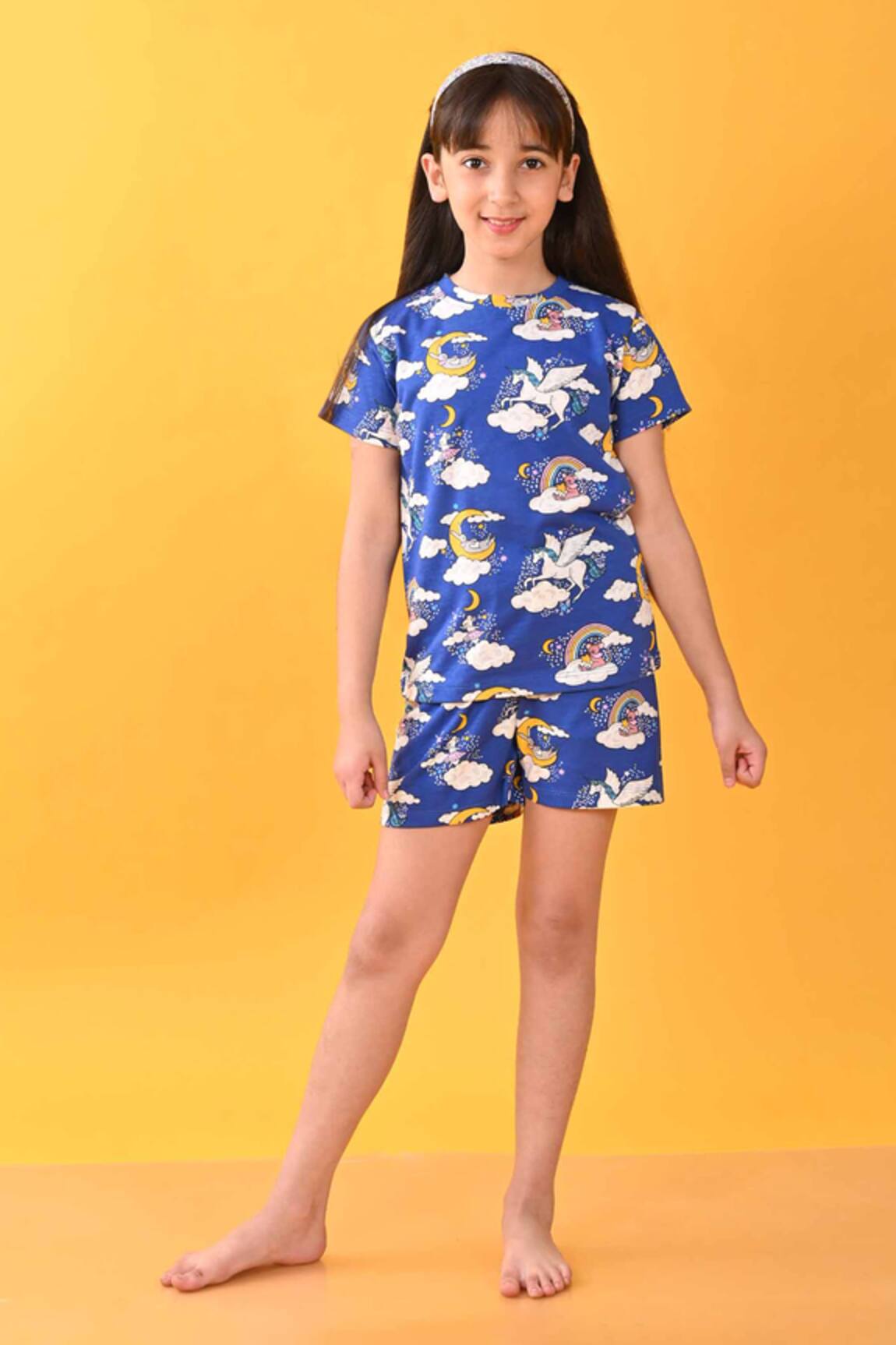 Anthrilo Unicorn Print T-Shirt With Shorts