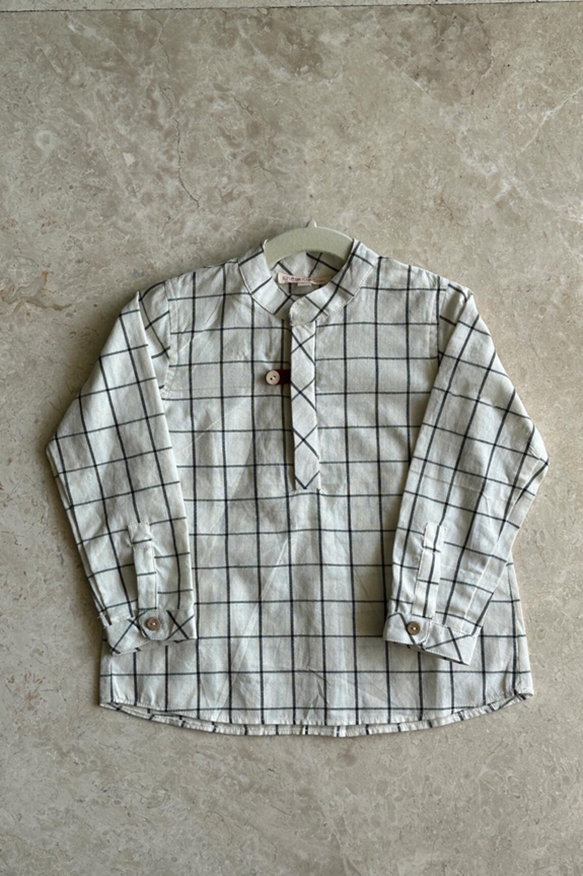 Khela Checkered Print Kurta Style Shirt