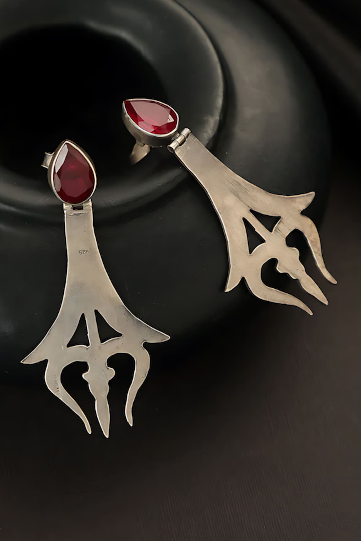 Mero Jewellery Shiva Carved Earrings