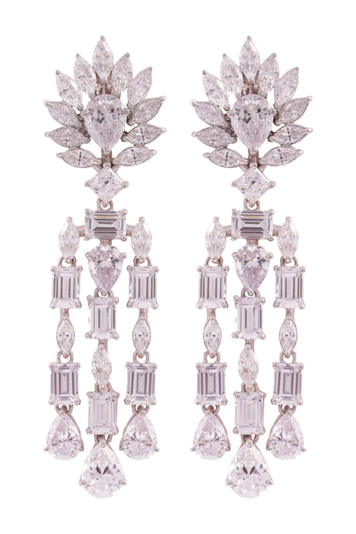 PRATA Scintillio Luxe Cubic Zirconia Stone Earrings