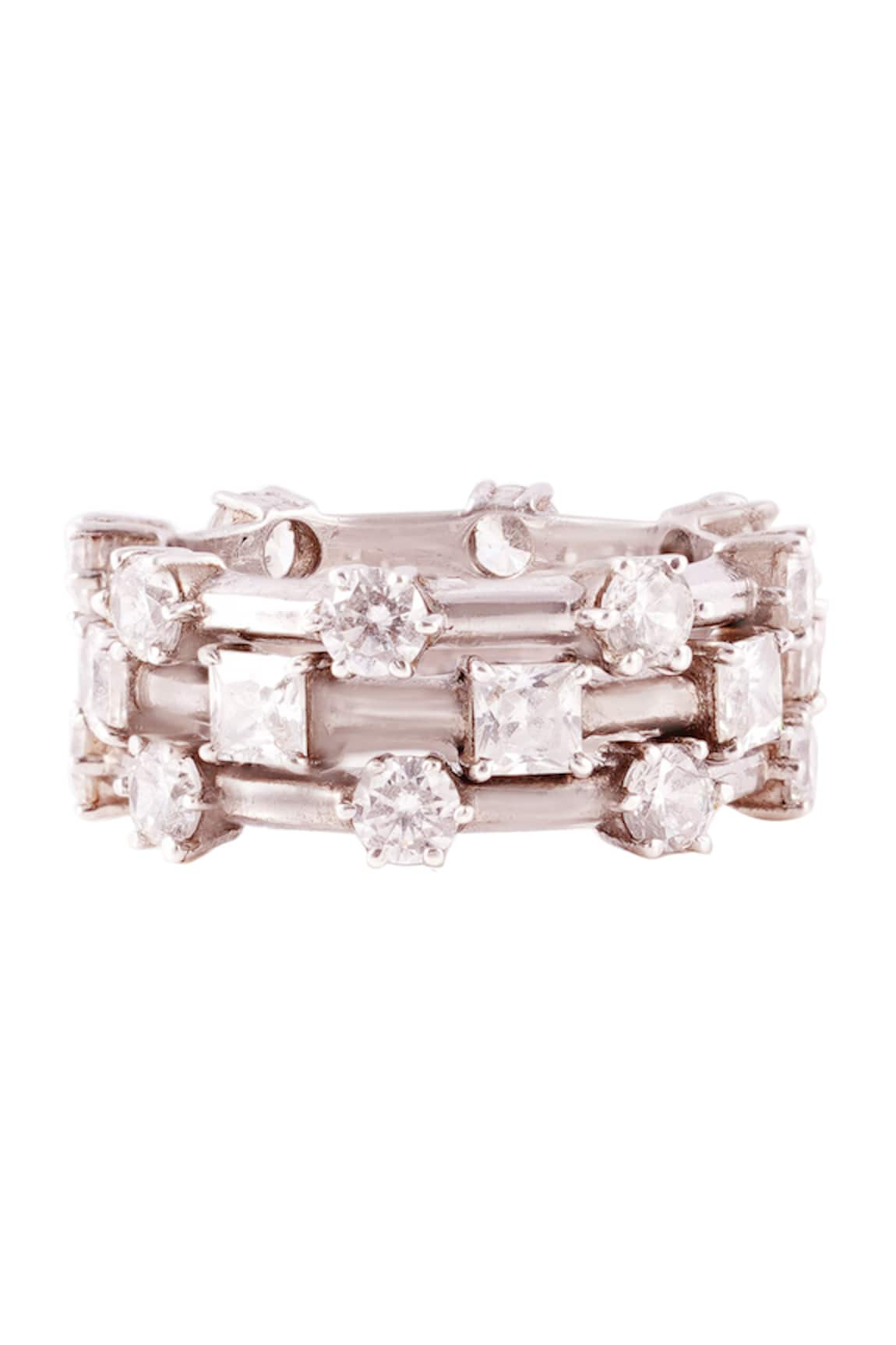 PRATA Trifecta Spaced Stackable Rings- Set of 3