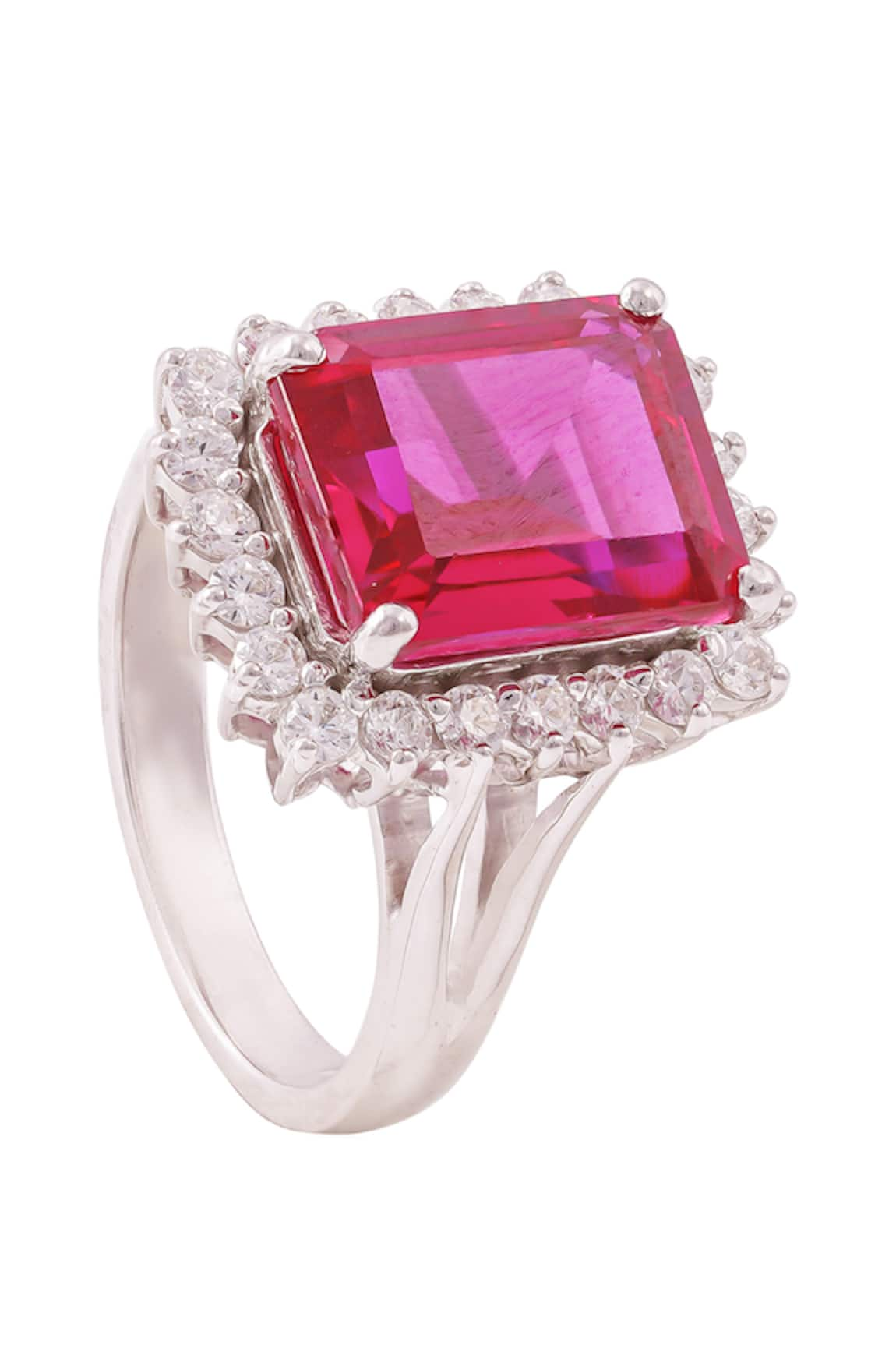 PRATA Ruby Halo Elegance Ring