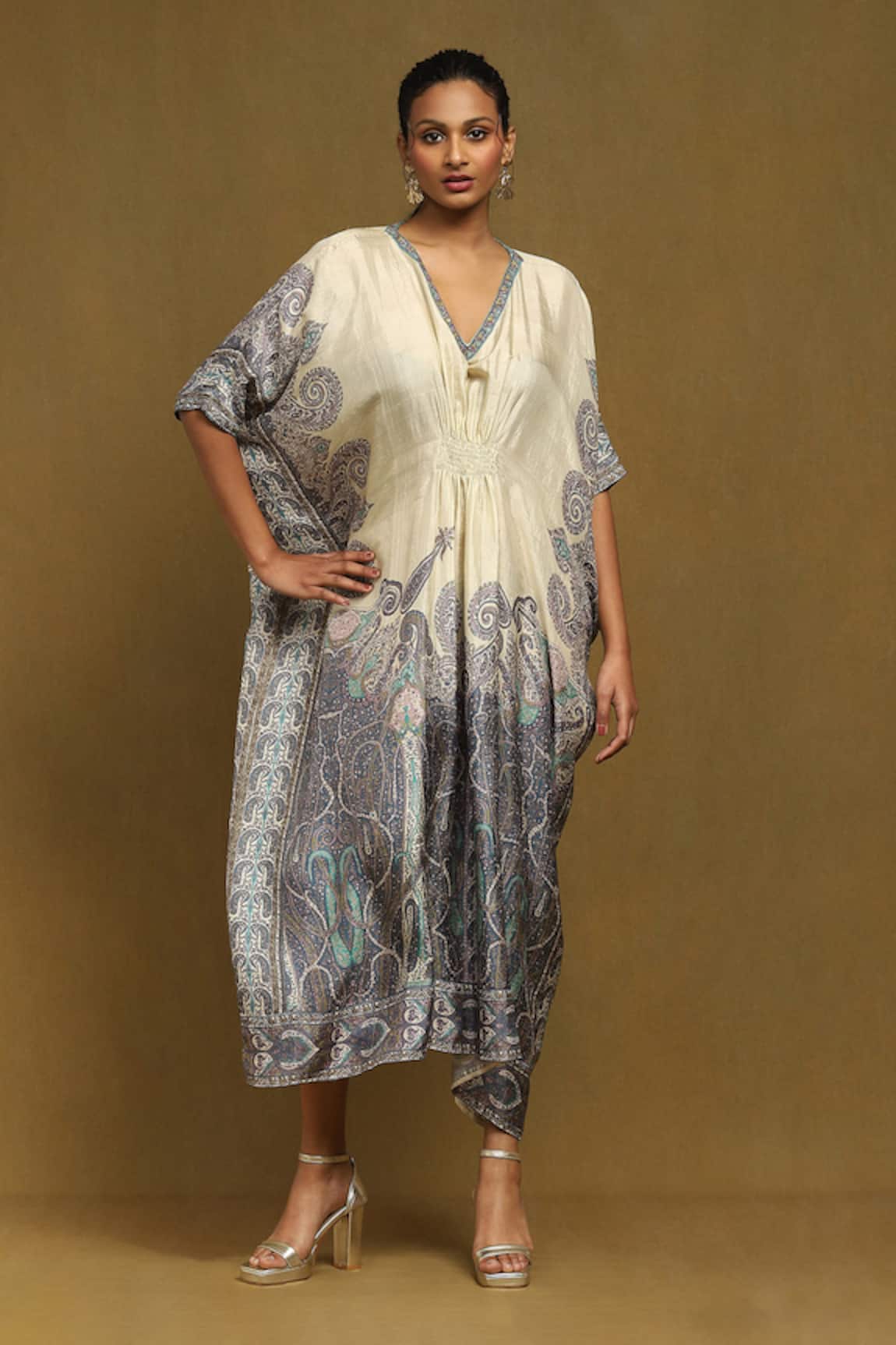 Ritu Kumar Joshika Print Silk Kaftan
