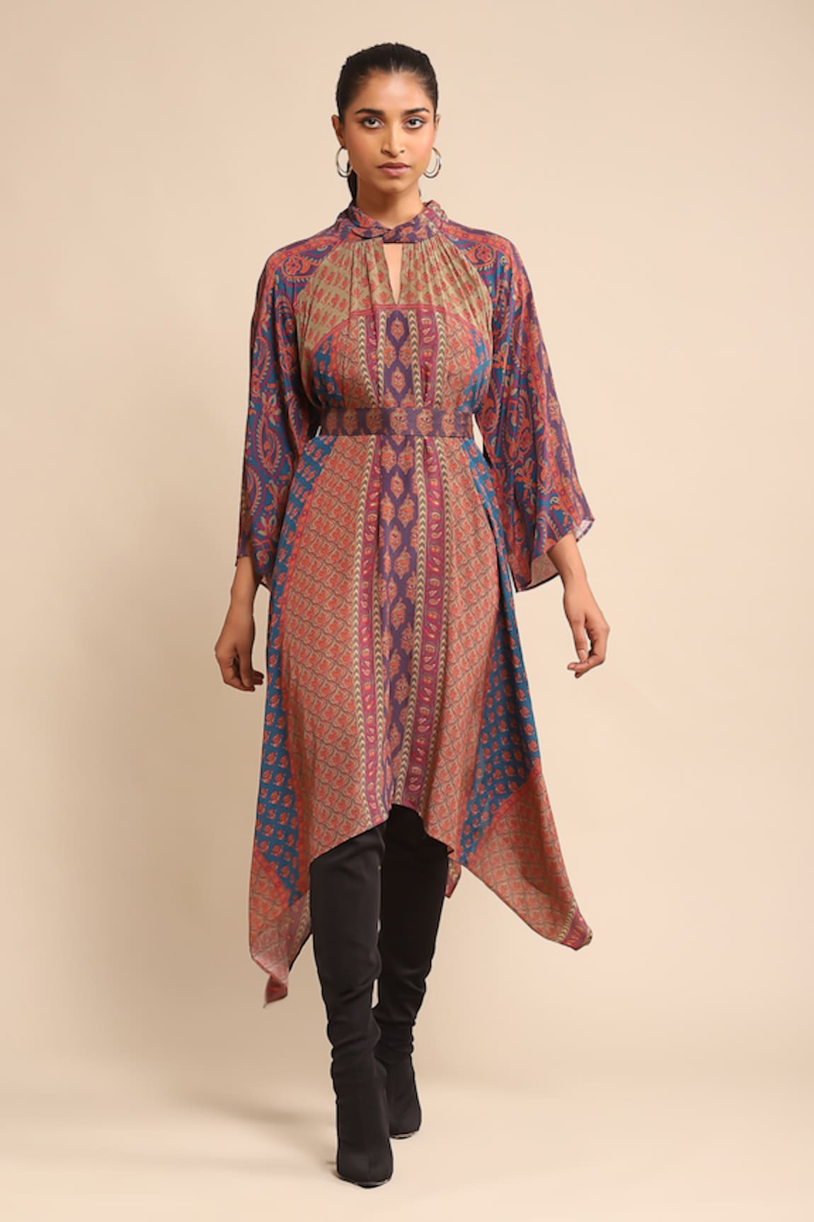 Ritu Kumar Silk Pushkar Print Kurta