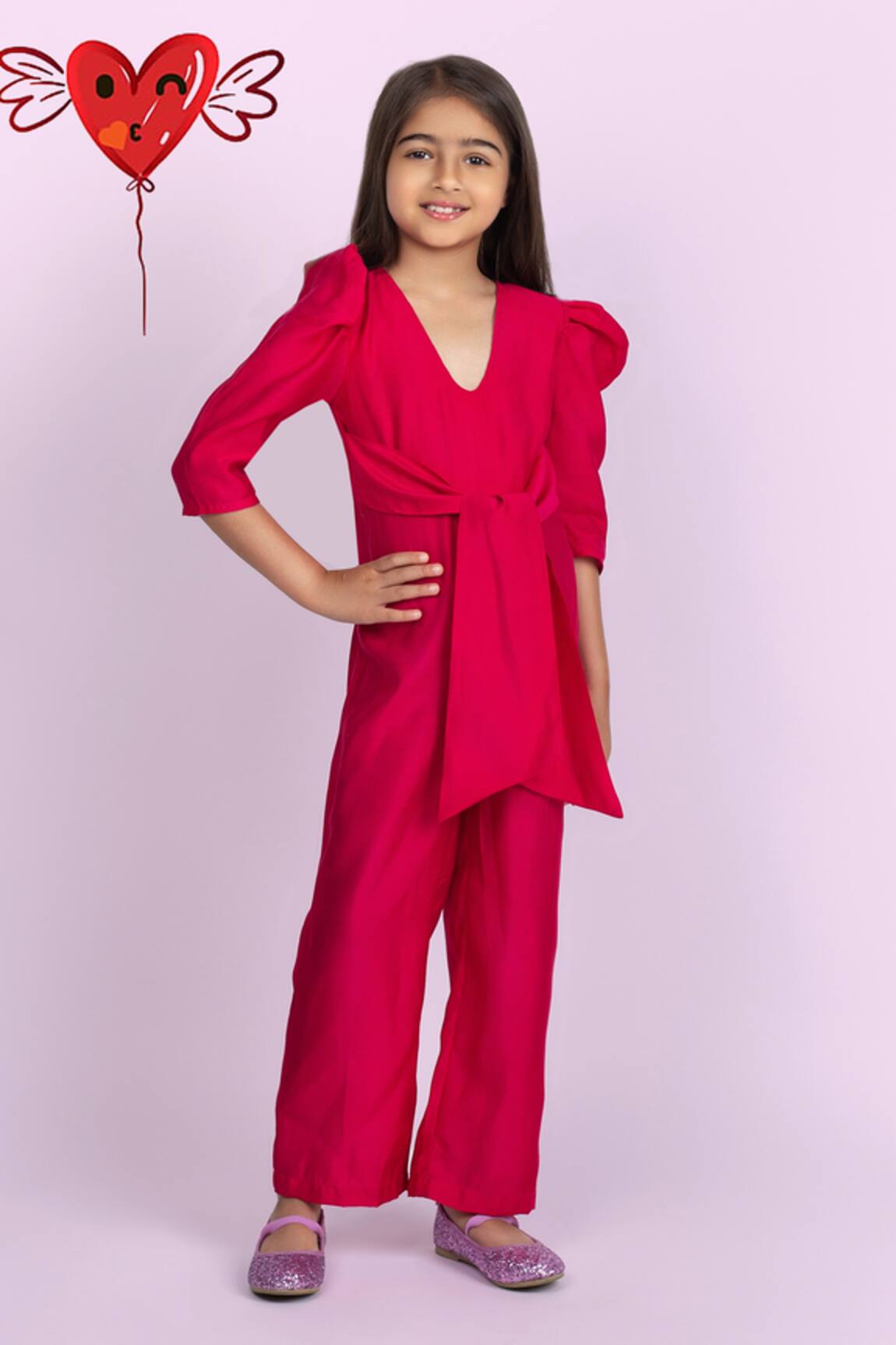 Jelly Jones Solid Bow Jumpsuit