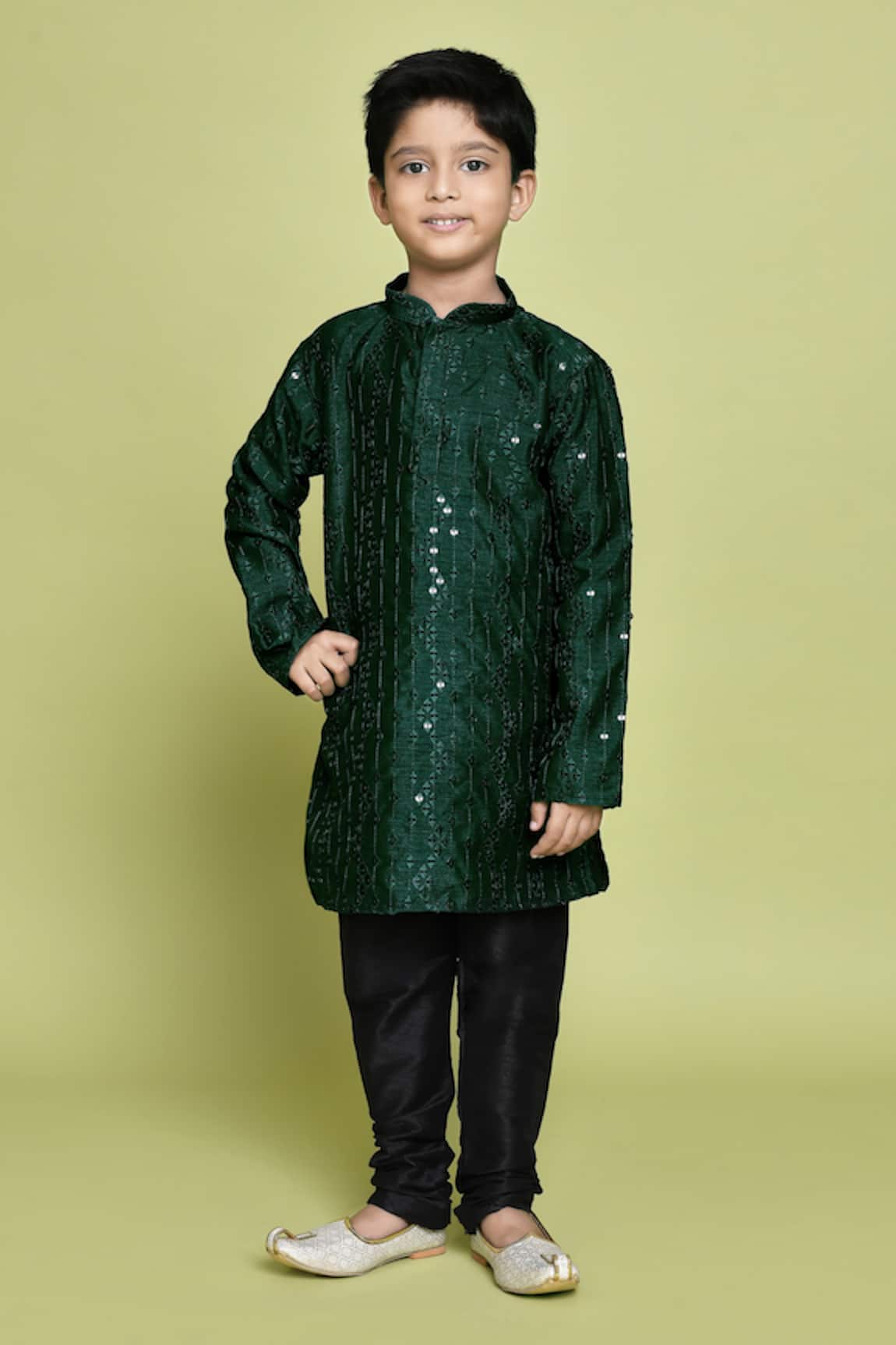 Petite Pomme Sequin Embroidered Kurta 