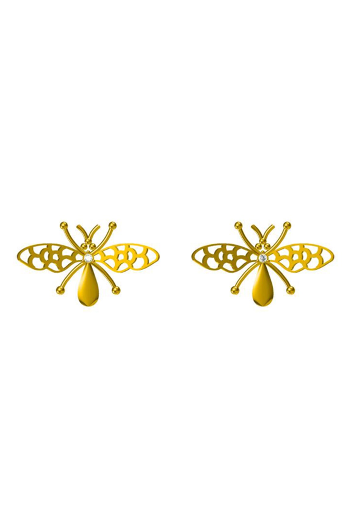 Tsara Dragonfly Carved Earrings