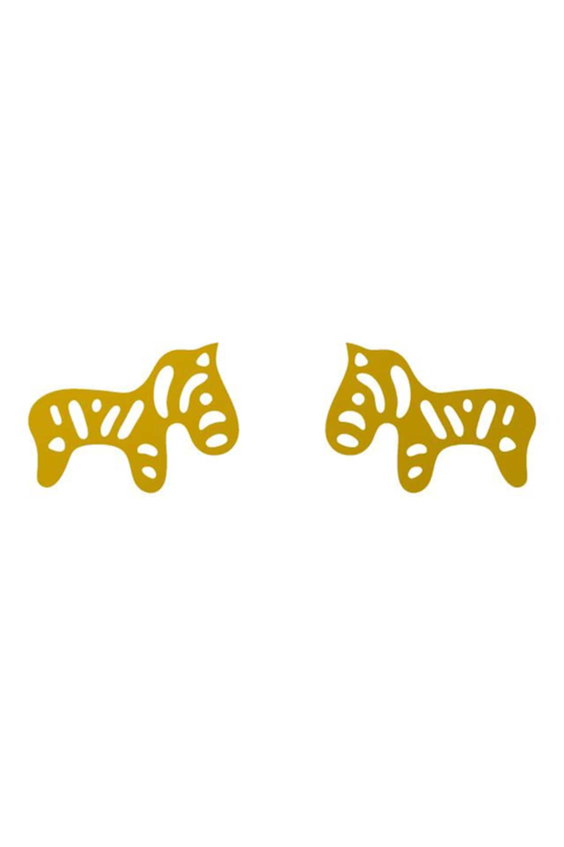 Tsara Zebra Shaped Cutwork Earring