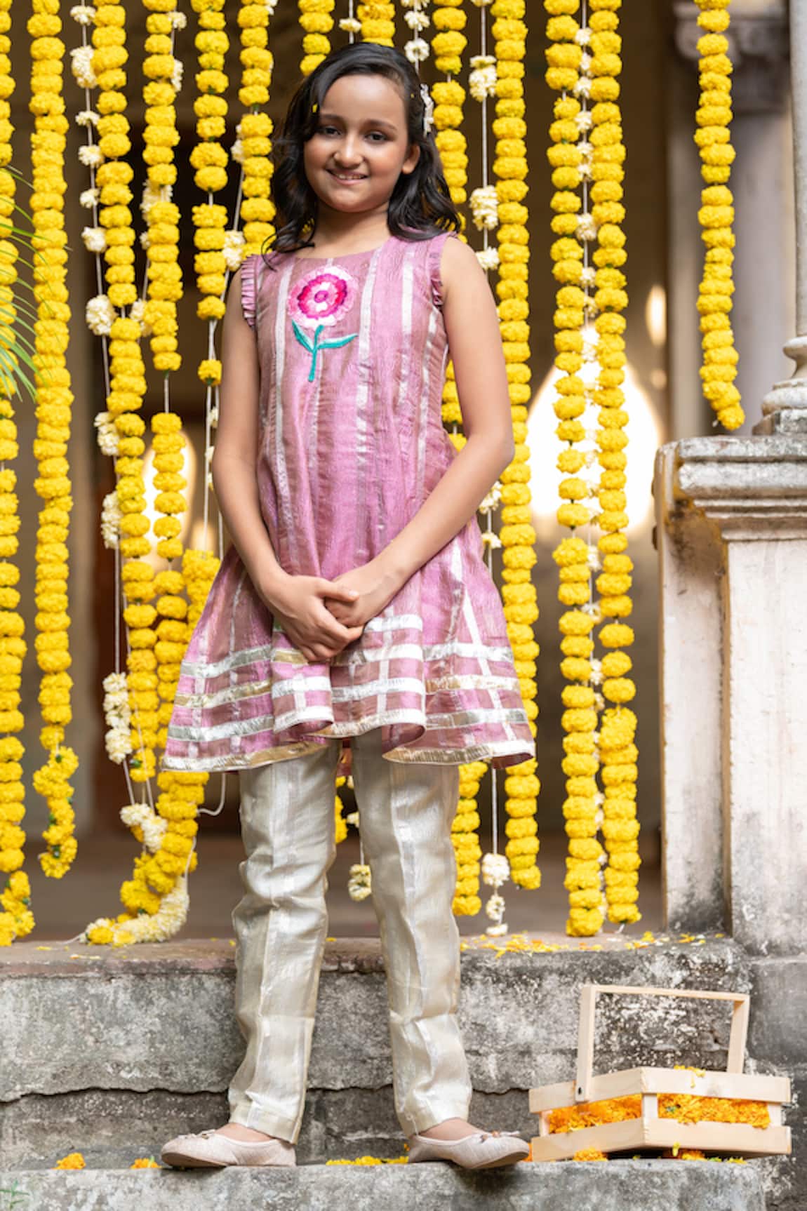Kirti Agarwal - Pret N Couture Embroidered Anarkali & Pant Set