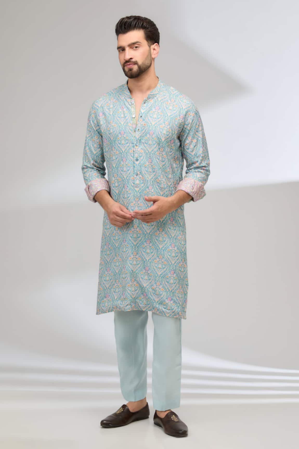 Rabani & Rakha Embroidered & Printed Kurta Set