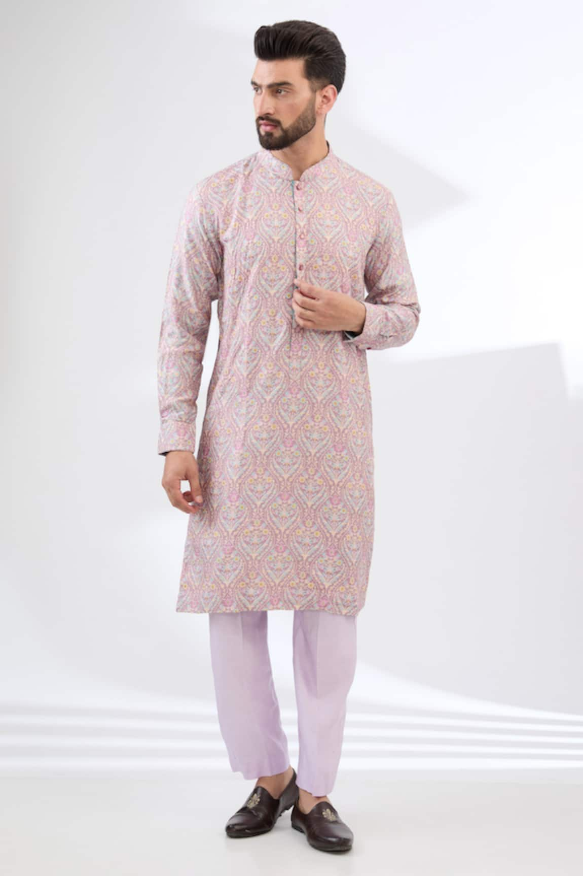 Rabani & Rakha Floral Print Kurta Set