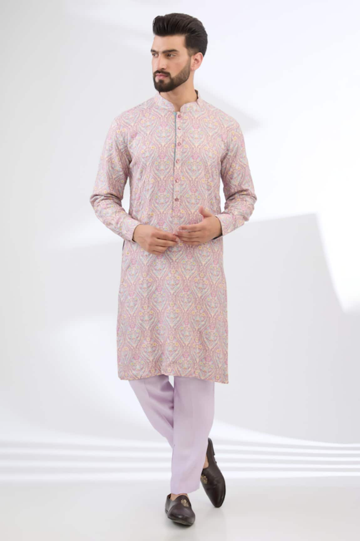 Rabani & Rakha Floral Pattern Kurta Set