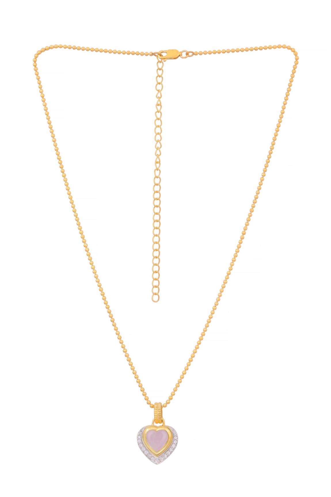 Ruuh Studios Serenity Heart Shaped Pendant Necklace