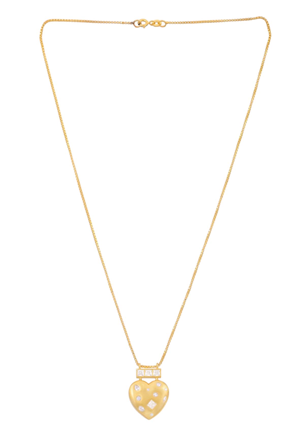 Ruuh Studios Starlit Heart Pendant Necklace