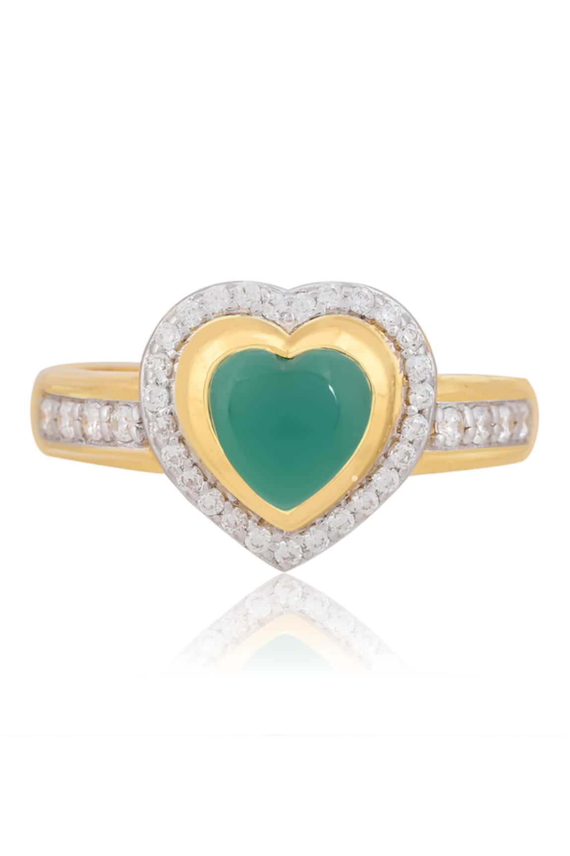 Ruuh Studios Onyx Stone Embellished Ring