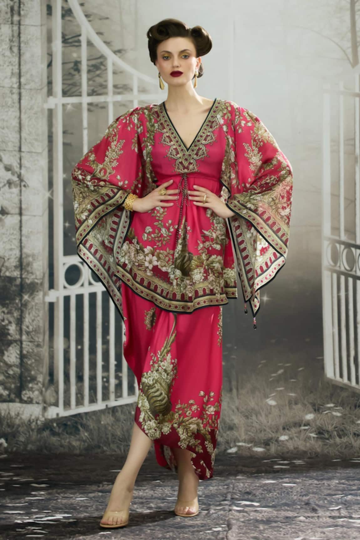 Rajdeep Ranawat Parma Blossom Crest Print Tunic