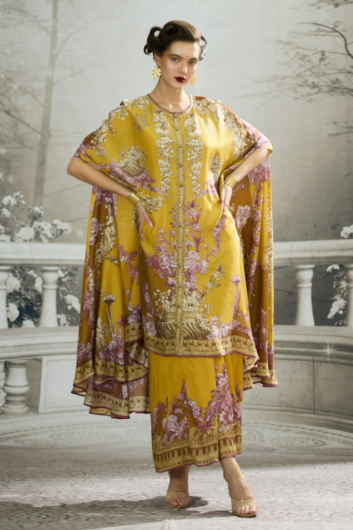 Rajdeep Ranawat Caprice Iris Florence Print Asymmetric Tunic