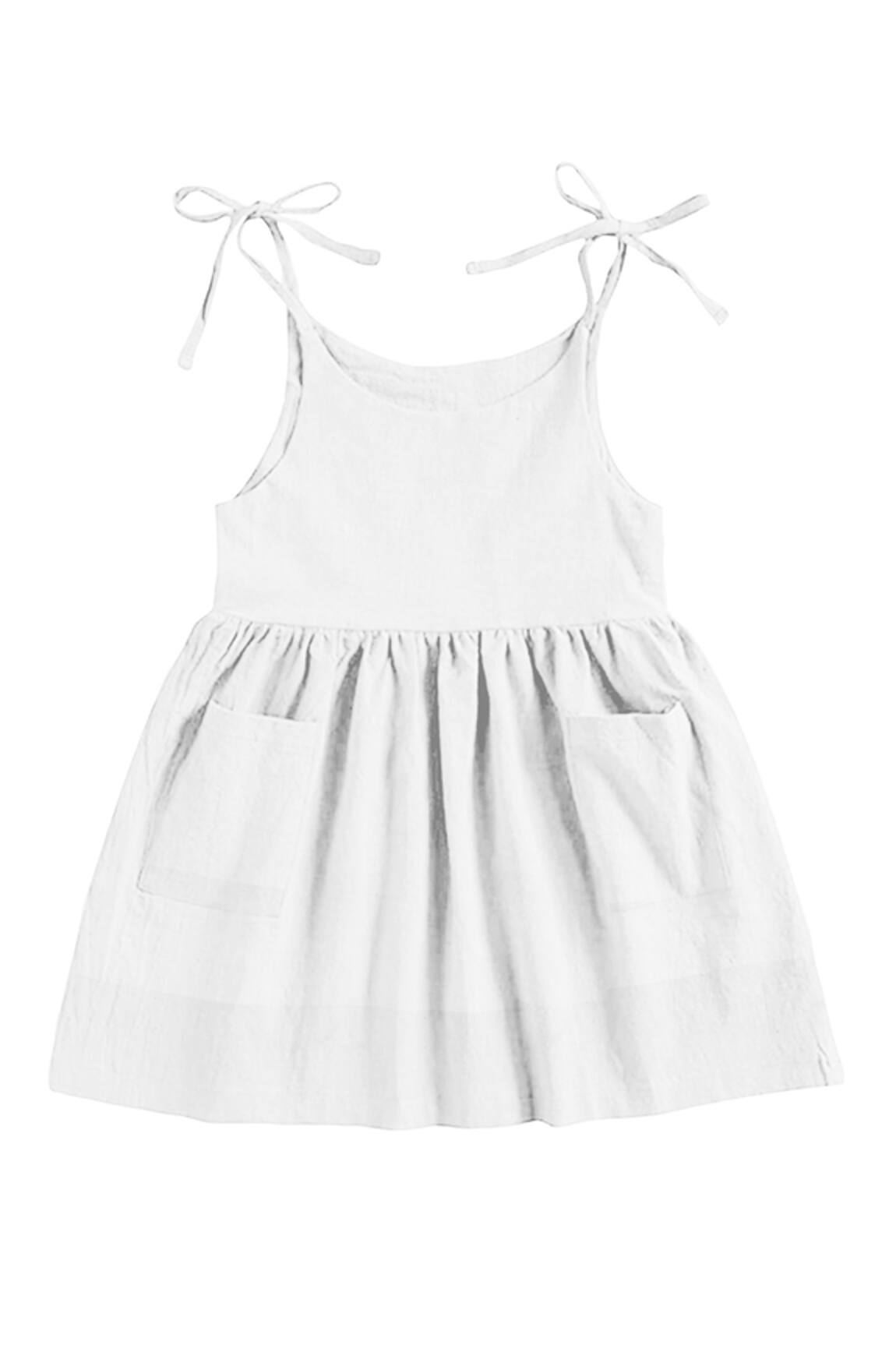 The Baby Atelier Cotton Tie-up Straps Night Dress