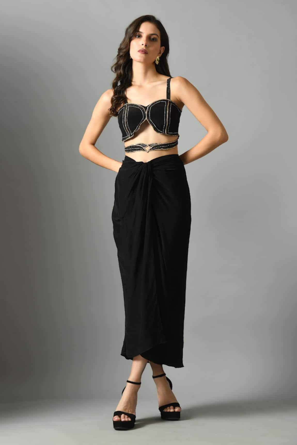 Fishcanfly Moonshine Draped Skirt