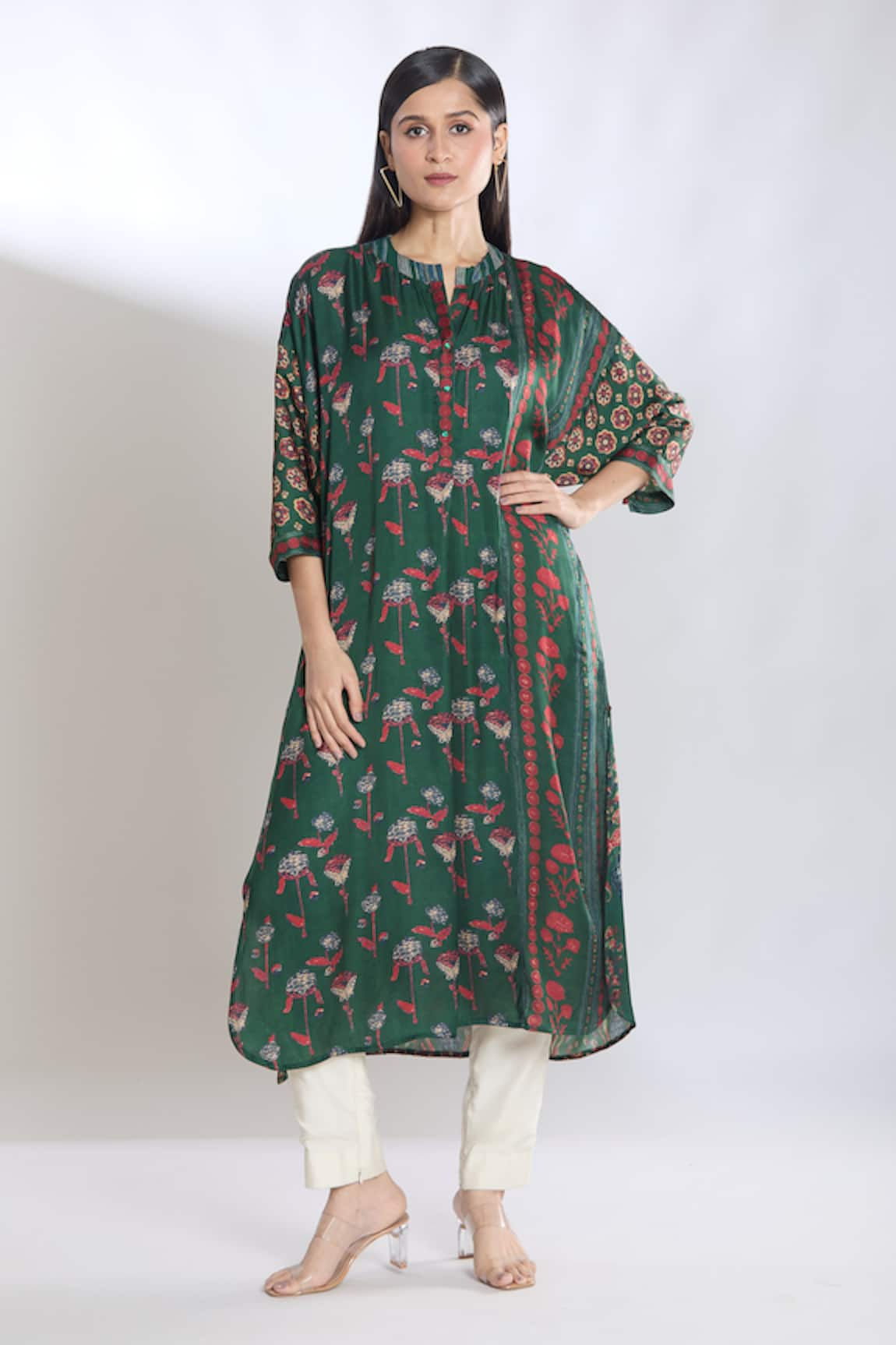 SHRADDHA RAMBHIA Floral Print Straight Kurta