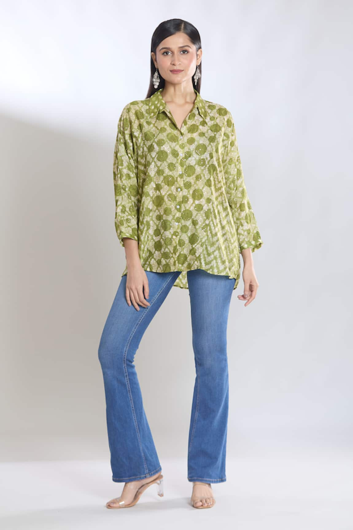 SHRADDHA RAMBHIA Batki Print Asymmetric Shirt