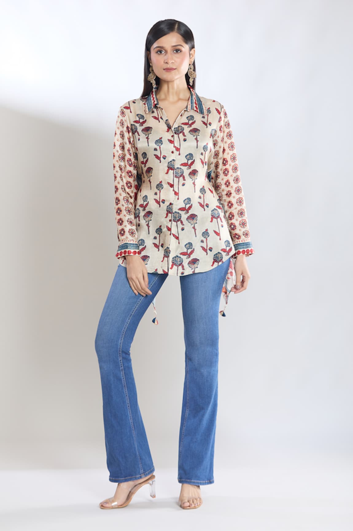 SHRADDHA RAMBHIA Back-Tie Up Asymmetric Shirt