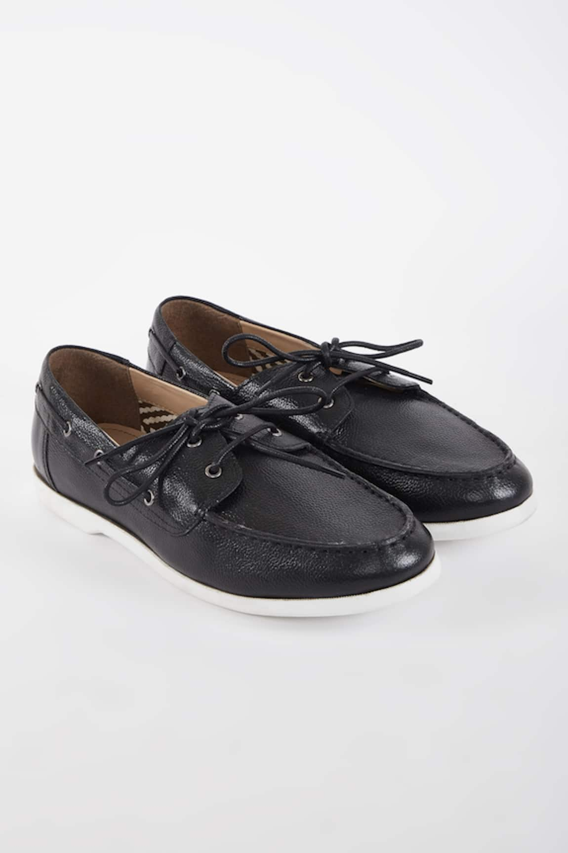 Hats Off Accessories Solid Lace-Up Boat Shoes